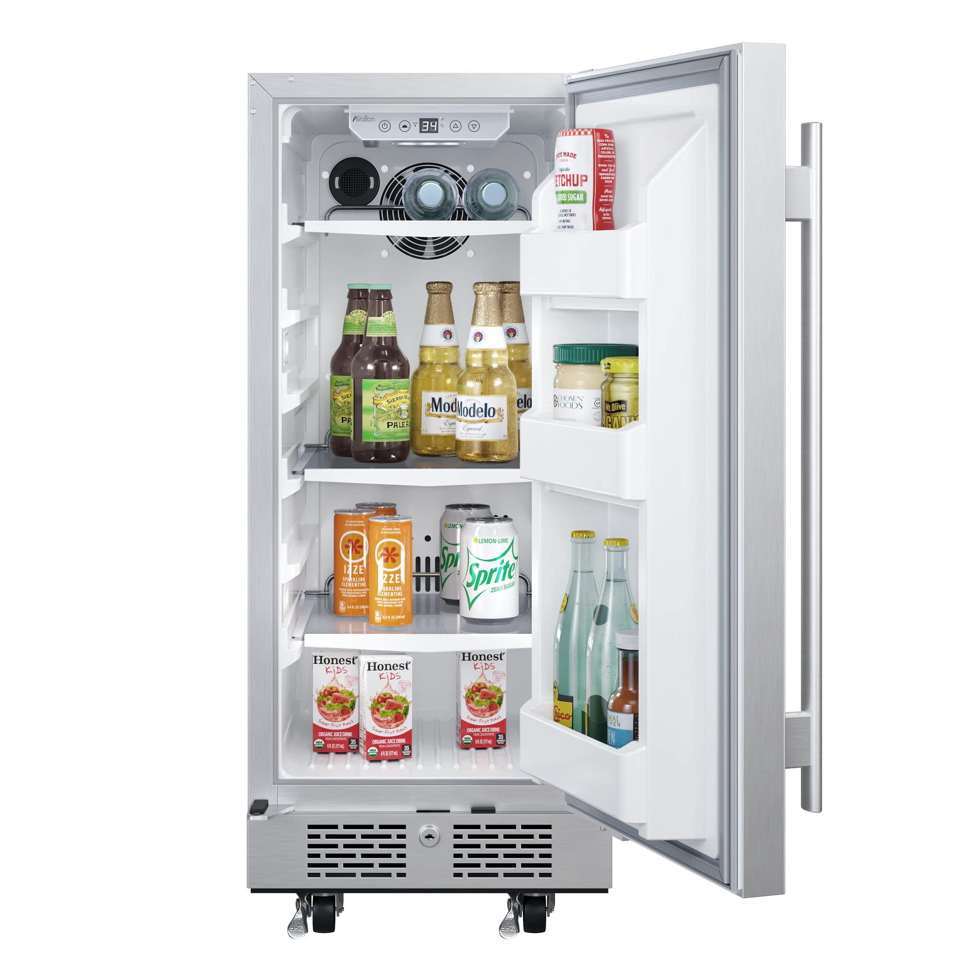Avallon AFR152ODSS 30 Inch Wide 6.7 Cu. Ft. Outdoor Side by Side Refrigerator on Fridge.com