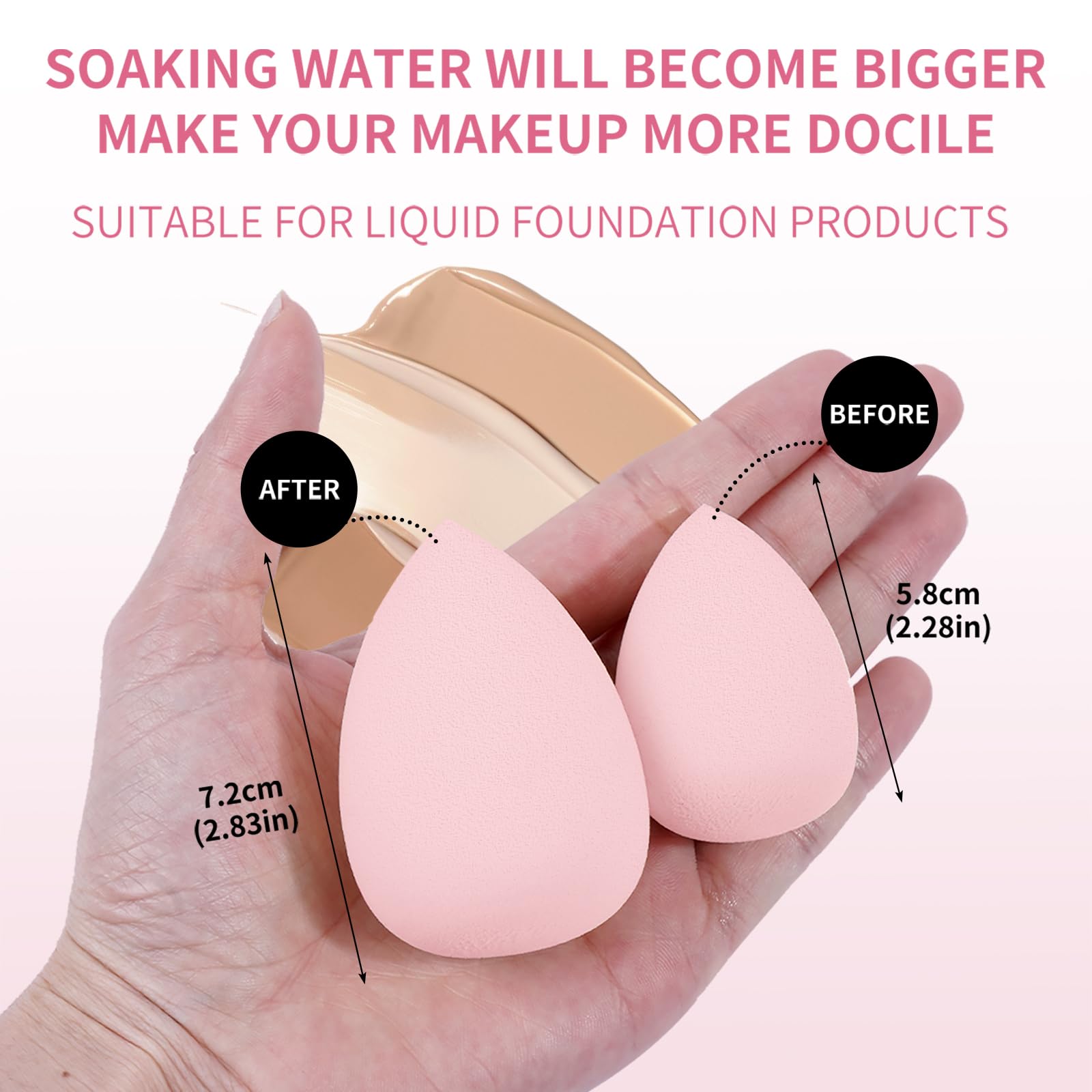 MAANGE Makeup Brush Set 49 Pcs Makeup Tool Set Premium Synthetic Foundation Powder Concealers Eye shadows Blush Makeup Brushes (Pink, 49 Piece Set)