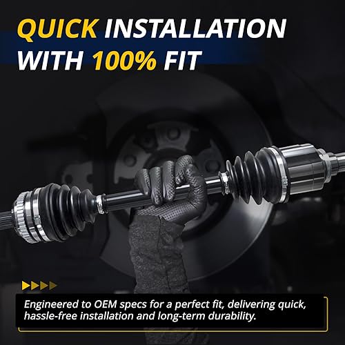Miniatura 5 de AUTOCLUB Reemplazo del eje del eje CV del lado del conductor delantero para Town & Country Grand Caravan Routan - 60-3553