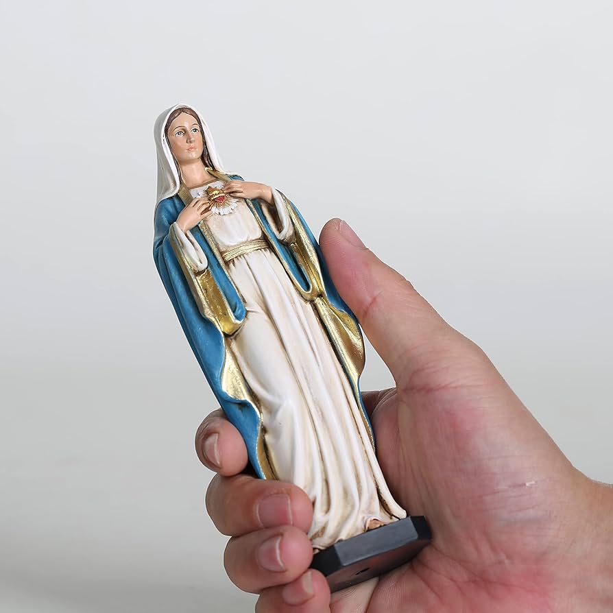 Amazon.co.jp: BCカトリックのマリアの無原罪のハートフィギュア、6