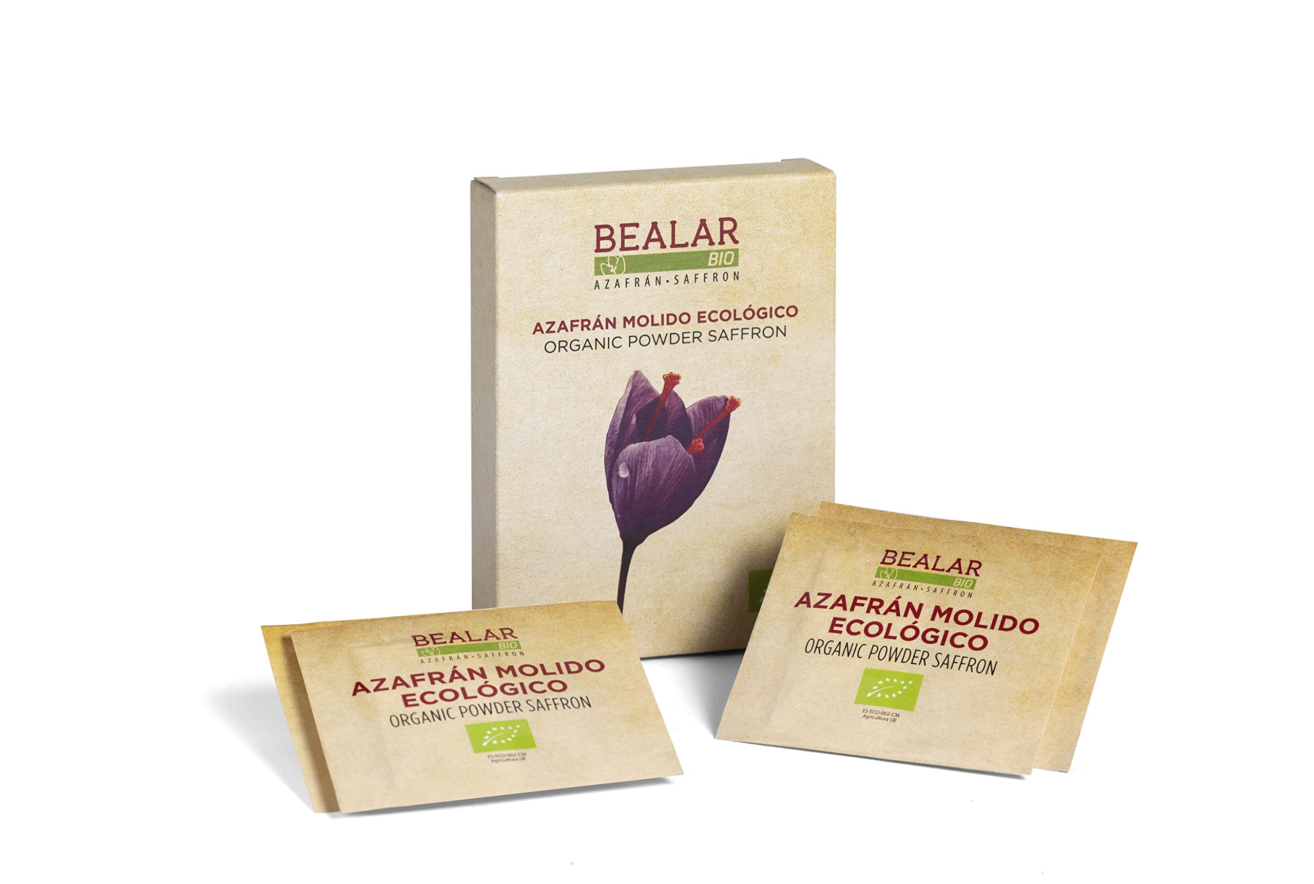 Pack 6 cajas de Azafrán ecológico Bealar Bio 4 sobres 100mg