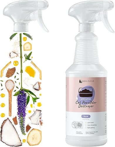Miniatura 7 de kin+kind Eliminador de olores de mascotas para el hogar  Desodorizador de arena, eliminador de olores de orina de mascotas en aerosol y removedor de