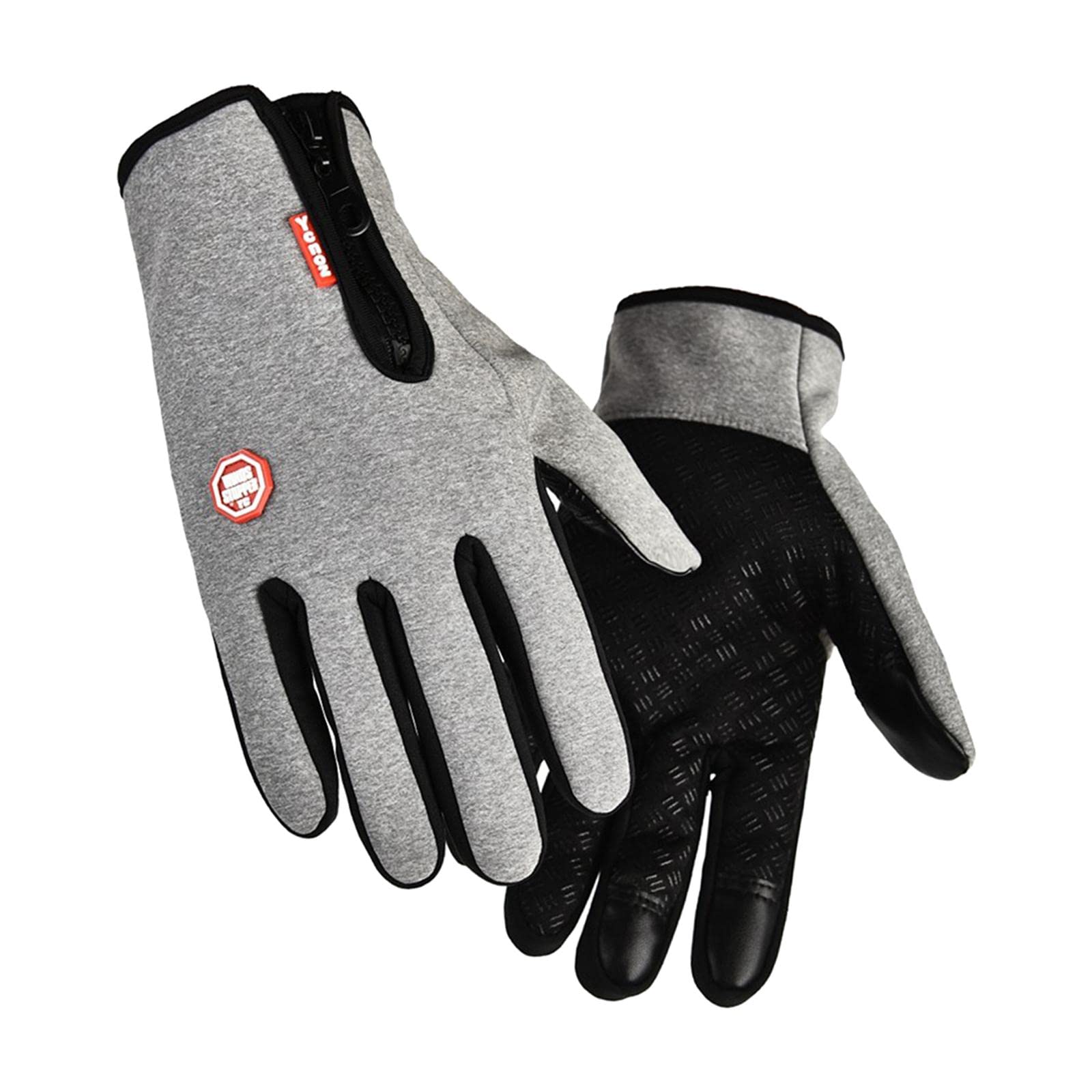 Guanti da Skateboard con Protezione da Impatto e Polsiere Regolabili, Nero, M