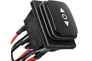 QTEATAK 12V 10A 6-Pin 3-Position Waterproof Switch for DC/AC Applications