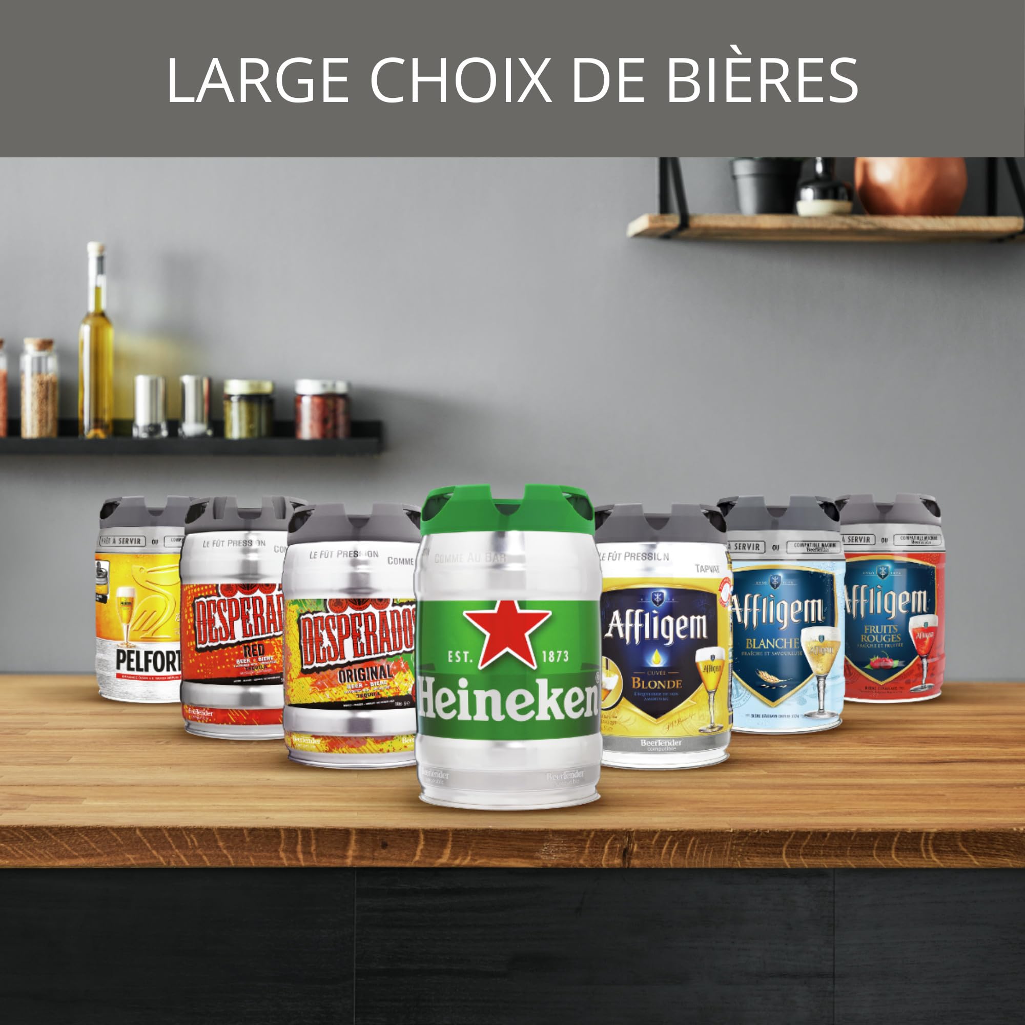 Krups Beertender Machine bière pression Loft Edition Silver VB700E00, Fûts de 5 L, Témoin lumineux