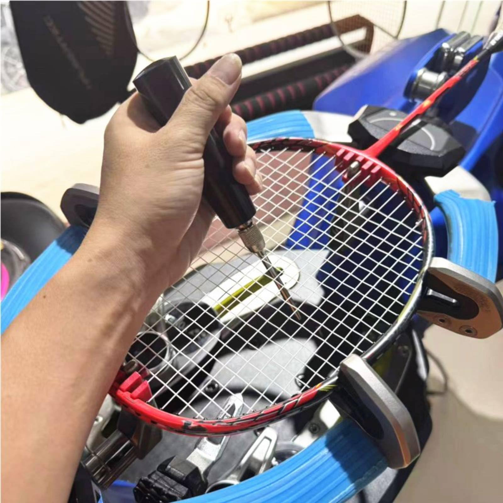 Cono per Incordare Racchette da Badminton, Attrezzo Raddrizza Corde Durevole
