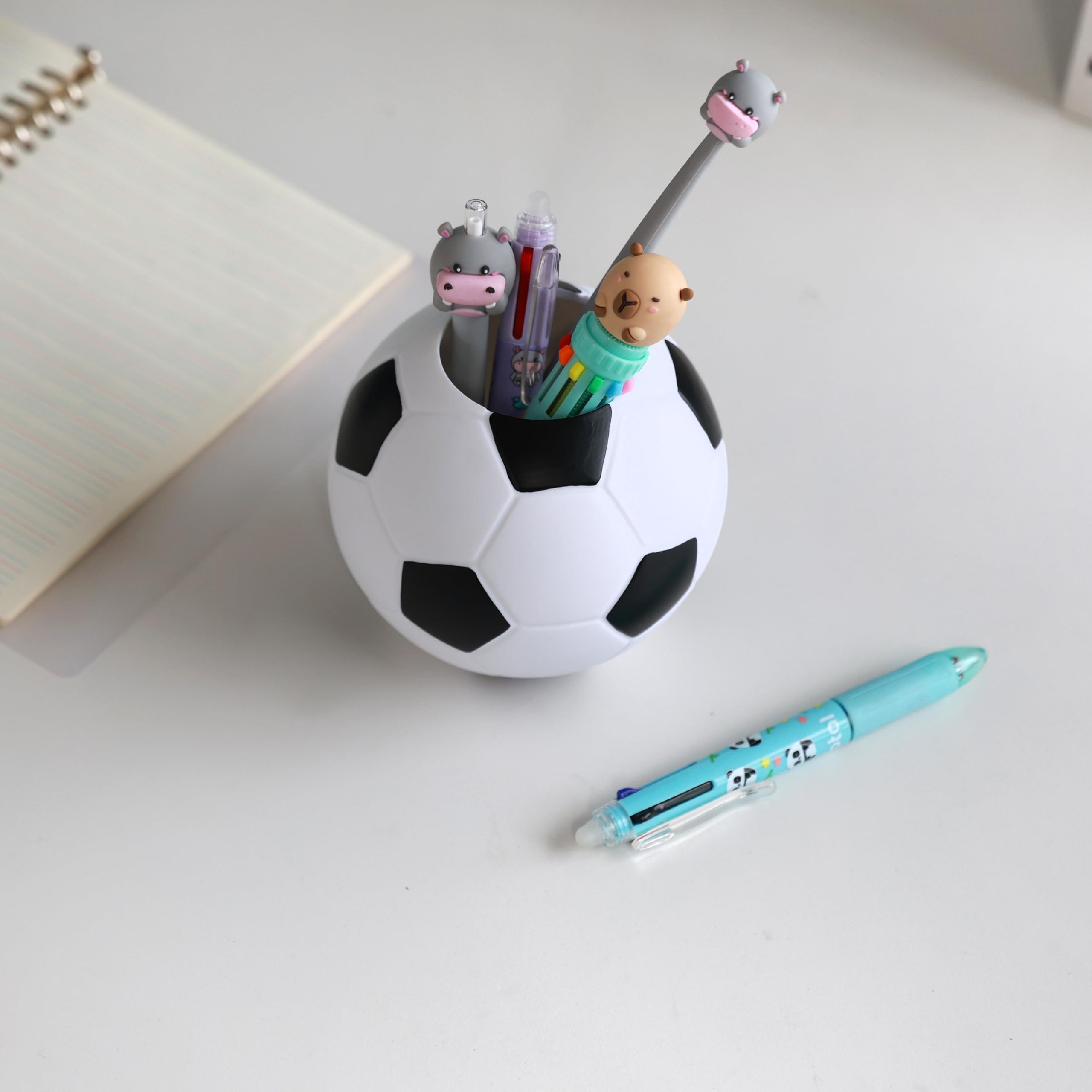 I-TOTAL - 3D Pen Holder - Kawaii Style Desk Organizer for Pens and Accessories, Gift Idea (FOOTBALL) - Image 2