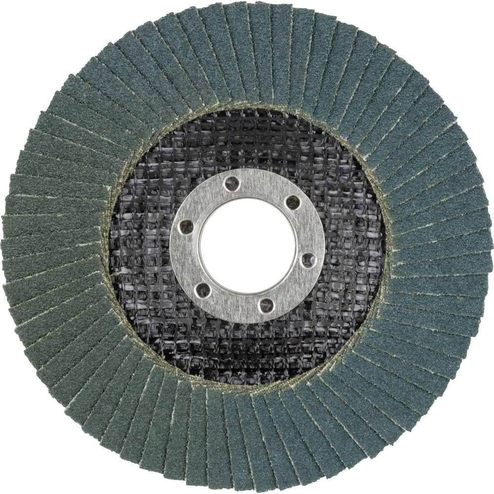 wolfcraft Lamellar Flap Disc, 115 mm, Grit 60 - Grinding Wheel for Metal