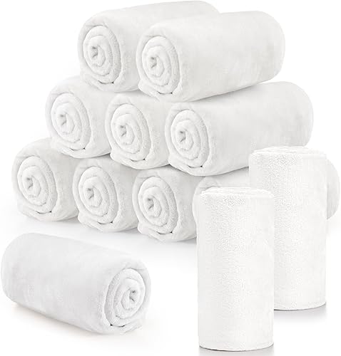 Miniatura 7 de Tinideya Manta de franela de forro polar a granel de 50 x 60 pulgadas, manta de forro polar suave, cálida manta de vellón coral acogedora para cama,