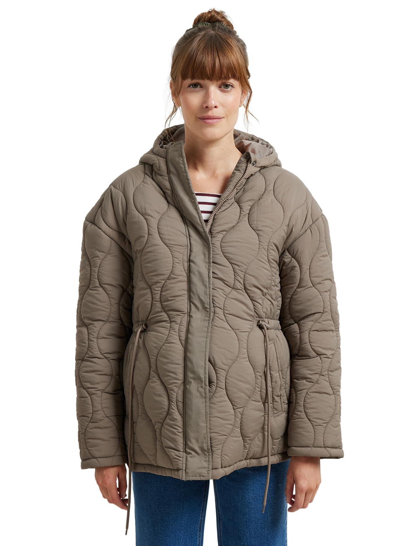 Vertbaudet Mitwachsende Umstands-Steppjacke/Tragejacke mit Recycling-Wattierung