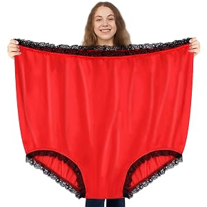 HOMQYTE Granny Panties Gag Gifts for Women Funny Giant Novelty Undies White Elephant Gift for Adults Prank