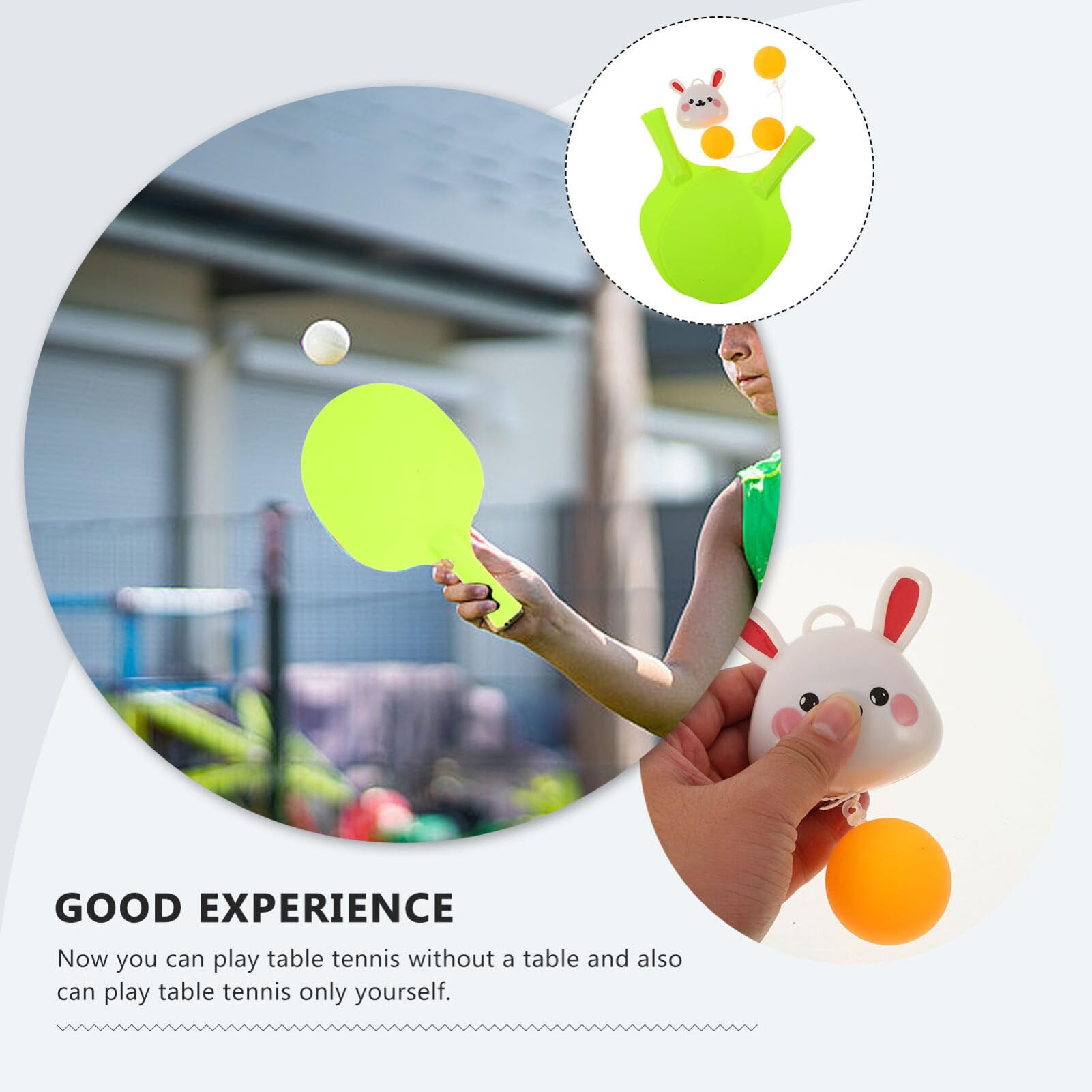 Sosoport 1set Hanging Table Tennis Trainer Boys and Girls Indoor Toy for Self-Practice Construction Improves Skills Rebound Function for Home Use