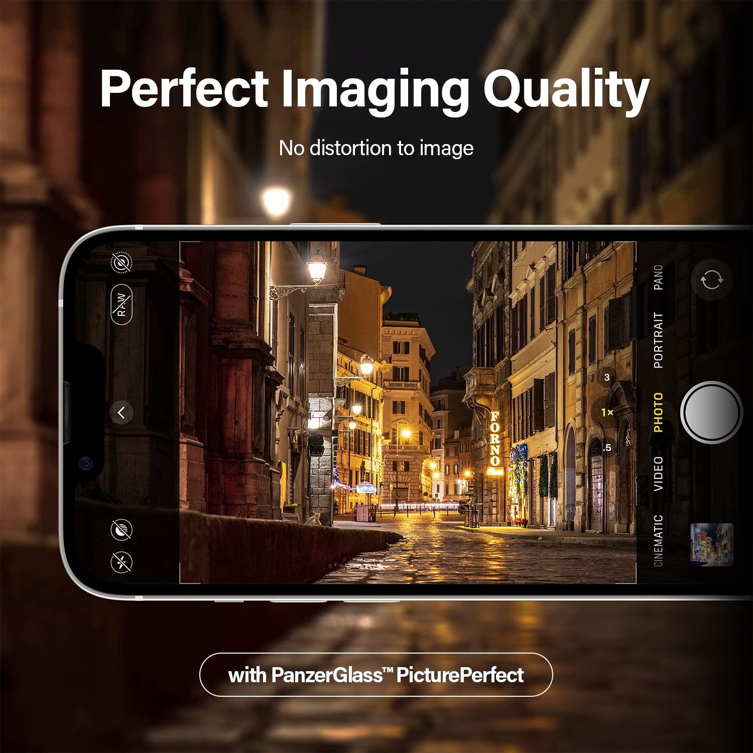 PanzerGlass™ Picture Perfect Camera Protection per iPhone 14 e 14 Plus - protezione dell'obiettivo dell'iPhone in vetro temperato ultra chiaro per una qualità ottimale delle immagini