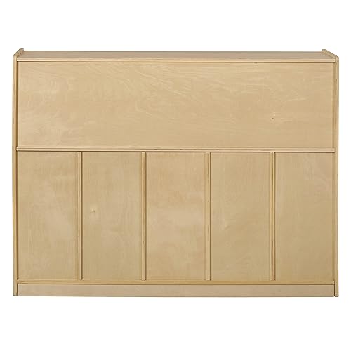 Miniatura 8 de ECR4Kids Gabinete de abedul para bandejas de almacenamiento para el aula recipientes de colores
