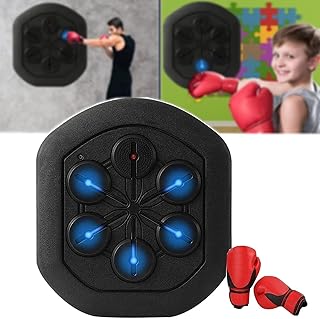 Equipamento Boxe Música Eletrônica, Almofadas Boxe Música - Saco Pancadas Treinamento Boxe, Máquina Treino Alvo Boxe Inteligente, Luvas Boxe&Com Luz Led Música, Para Crianças E Adultos