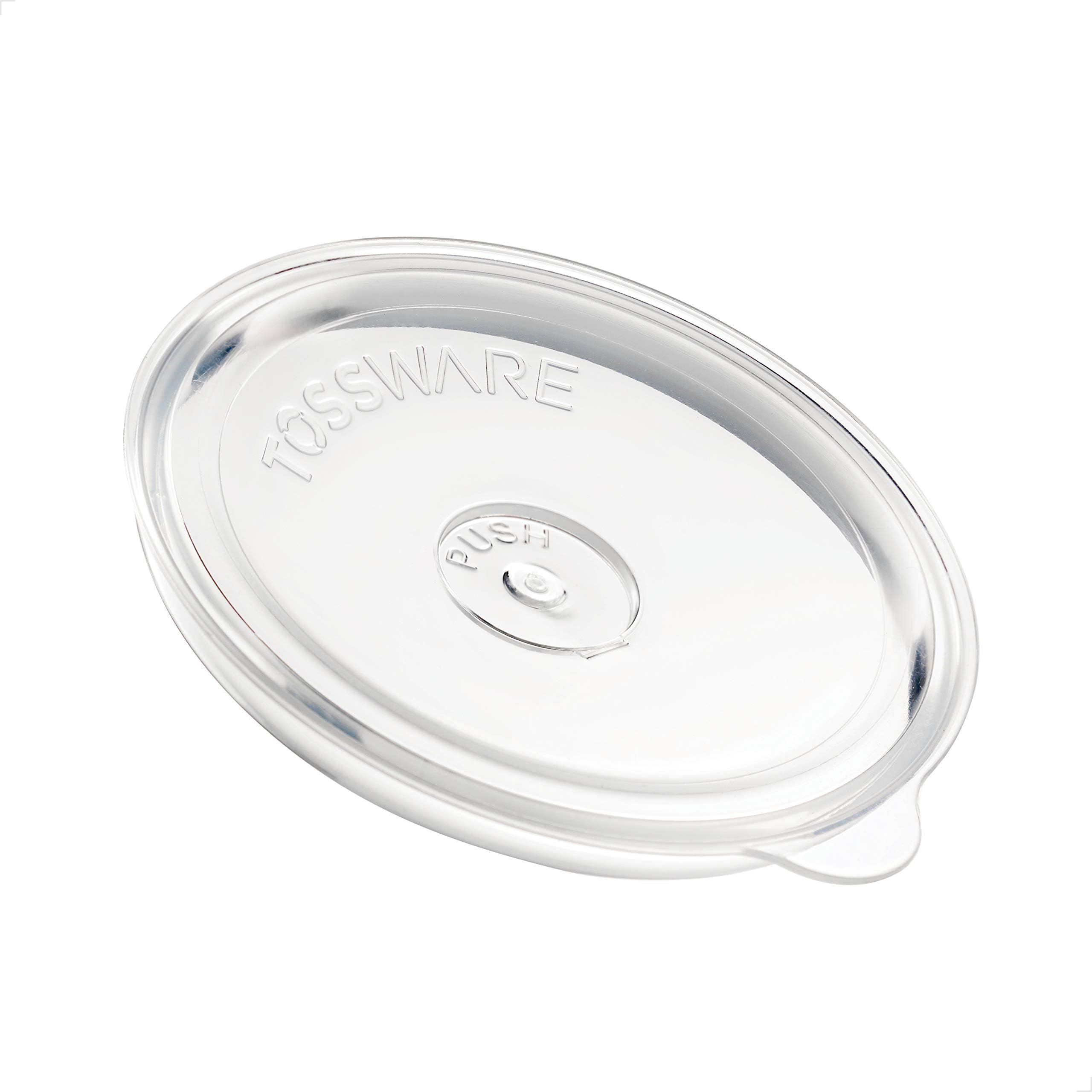 TOSSWAREPOP Large Premium Quality, Recyclable & Crystal Clear Lids