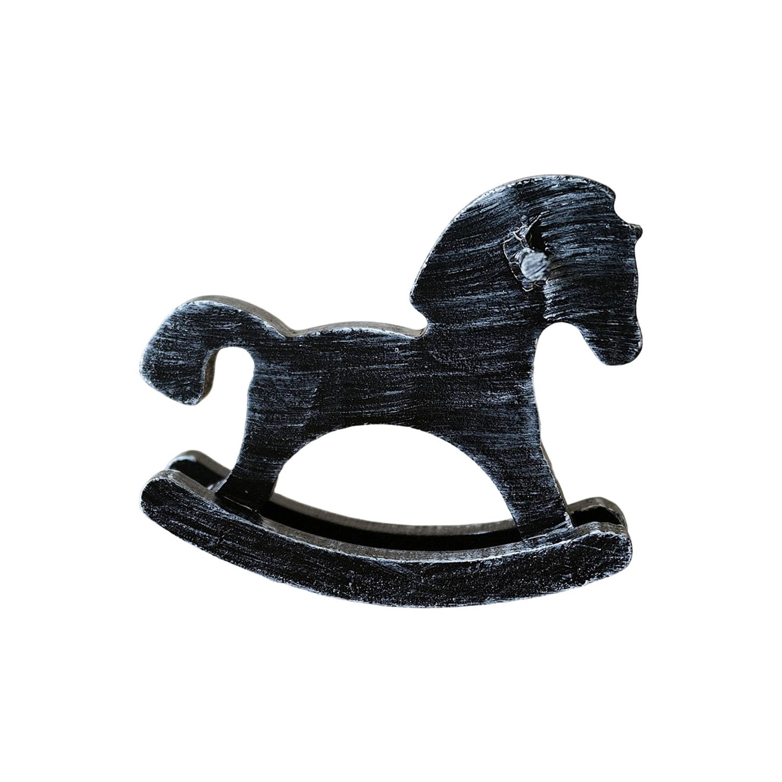 Hredyqw Wooden Rocking Horse Desktop Decoration Rocking Horse Figurine For Home Offices And Giving