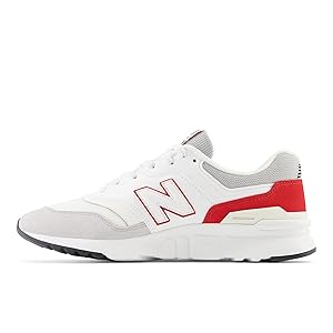 Amazon.com | New Balance CM997Hv1 White/Team Red 8.5 D (M