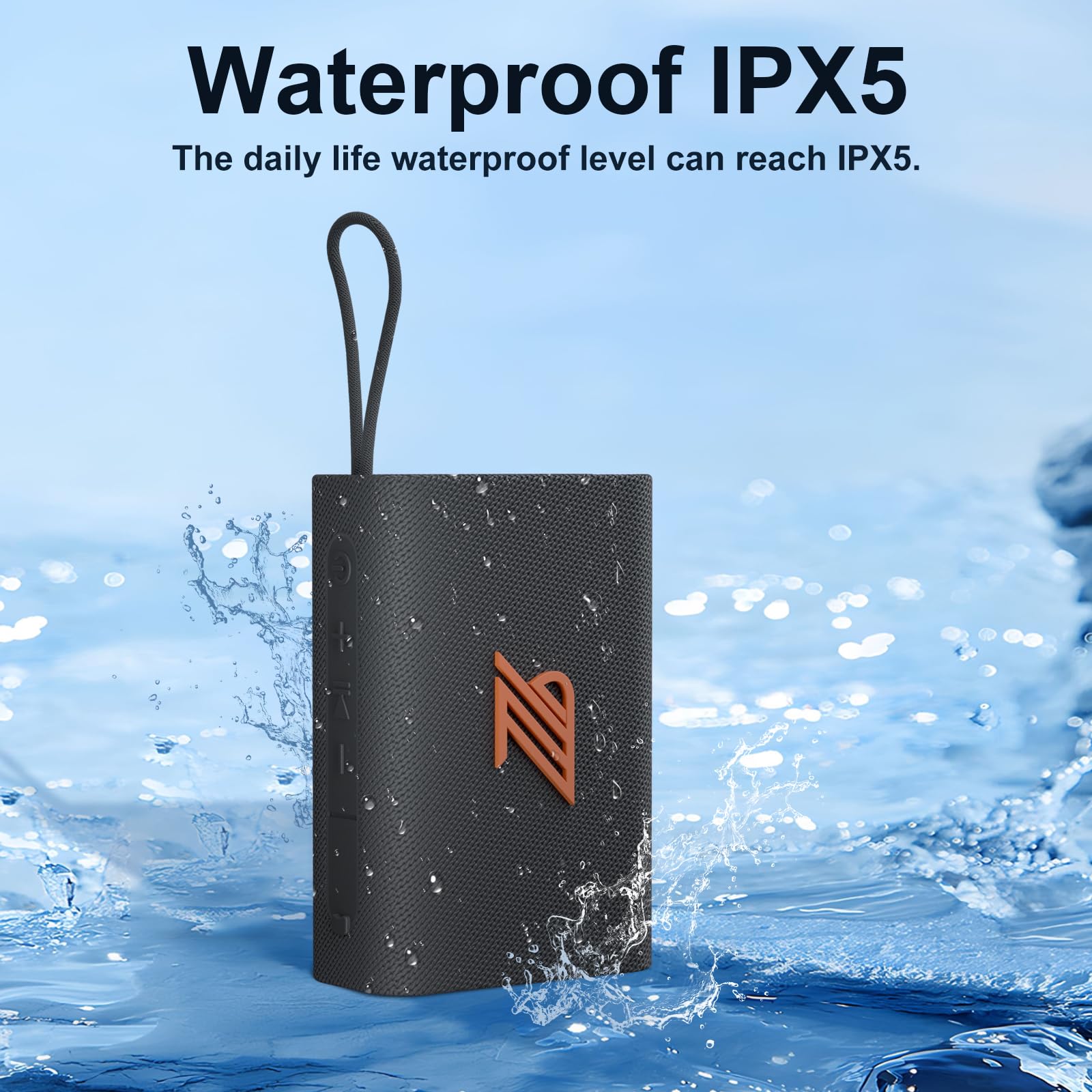 Bluetooth Speaker TWS Small Speakers Clear Loud Stereo Sound Portable Media Players Wireless Speaker with Lights IPX5 Waterproof Speakers Long Playtime for Home Party Outdoor Beach Electronic Gadgets