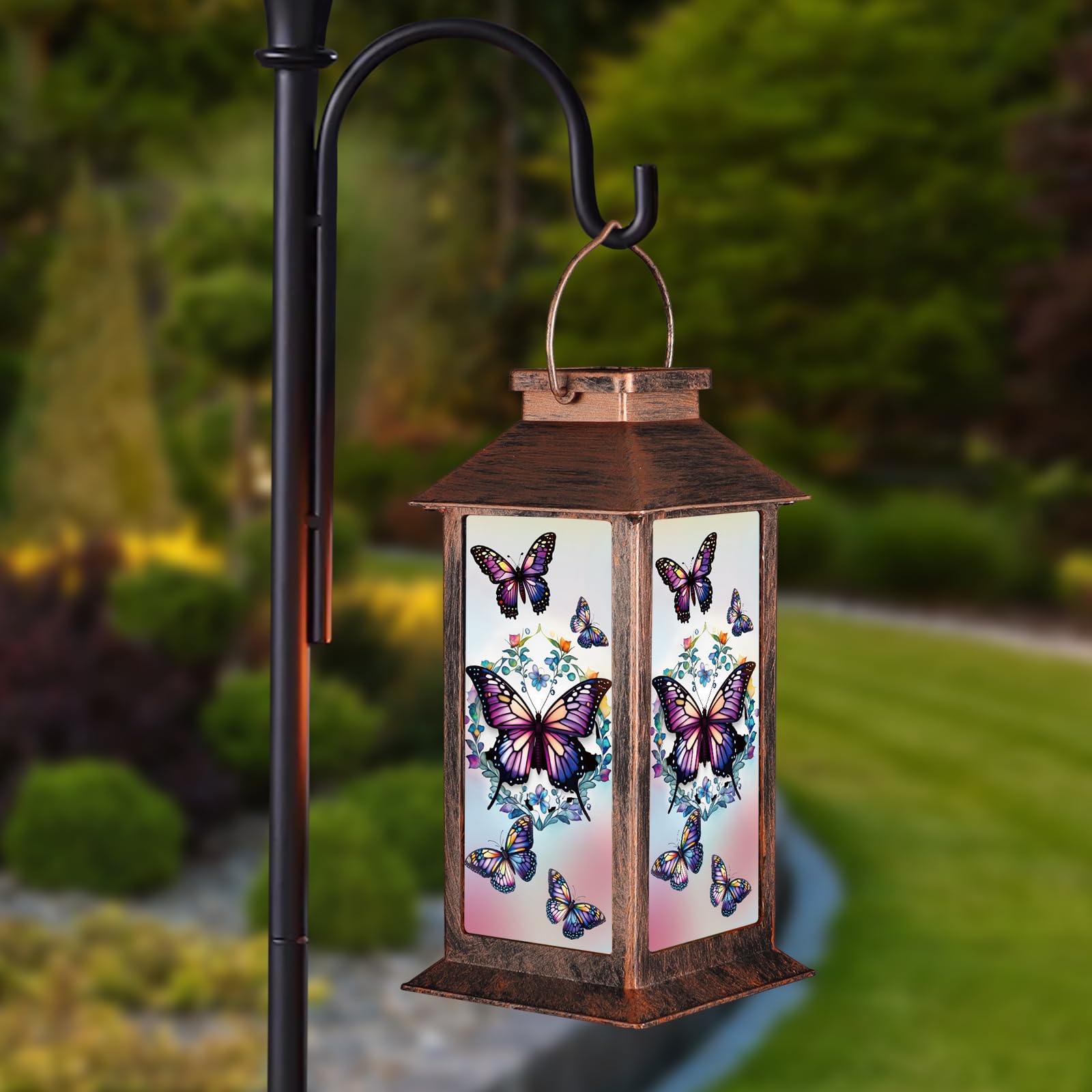 Huingbird Solar Lanterns Outdoor Waterproof Garden Decor Woen