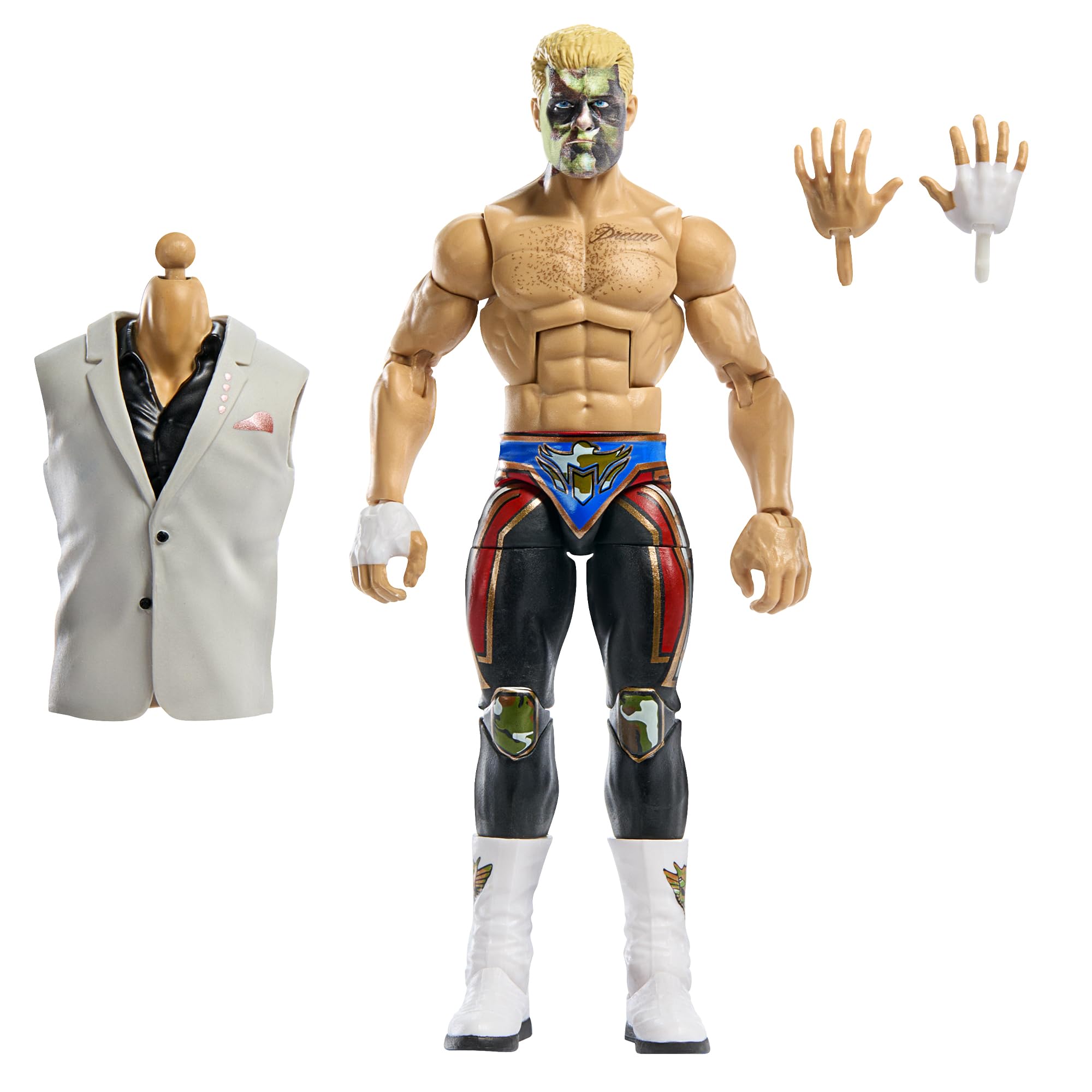 Amazon.com: WWE Cody Rhodes (Camo Face Paint) Elite Survivor