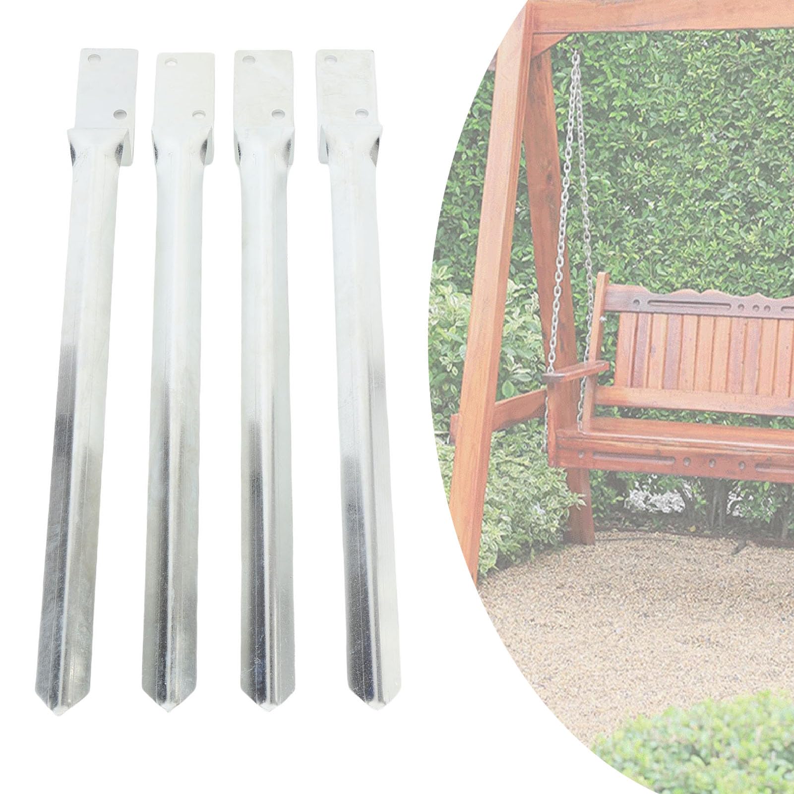 Pico de Tierra de Anclaje de la Cerca, Estacas de Reparación de Servicio Pesado para Postes de Madera, Estaca de la Cerca de Reparación Estaca de Tierra para el Swing Swing