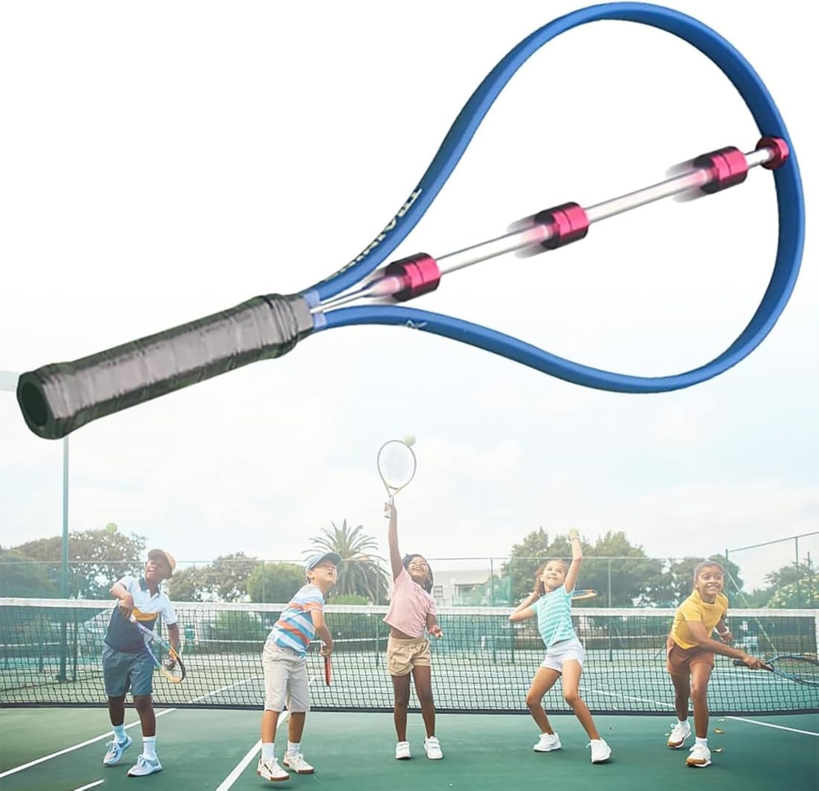 Tennis Serve Trainer, dispositivo professionale per praticare lo swing per la fronte, il dorso e il servizio, ideale per bambini e adulti