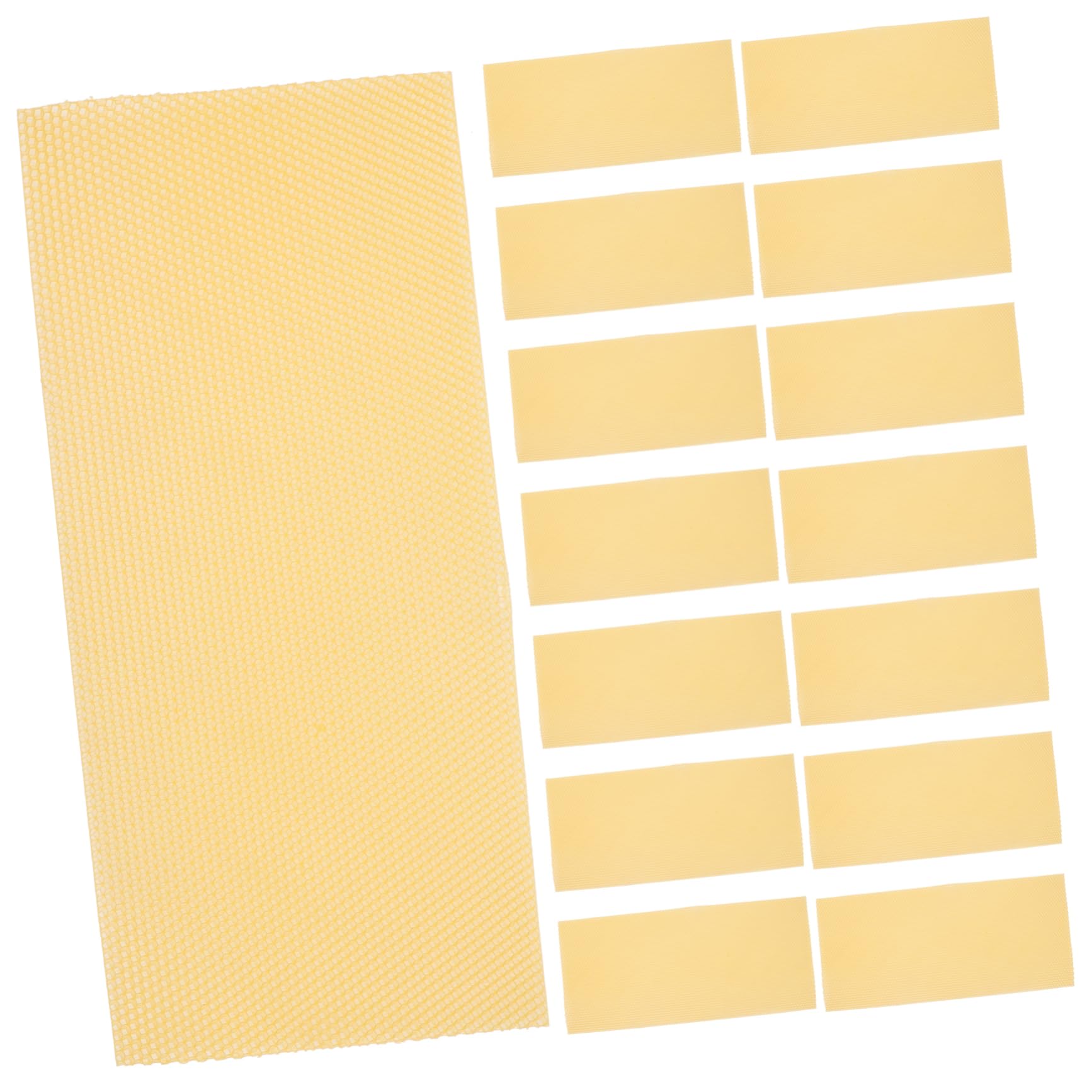 TOYANDONA 30 Láminas Base de Cera de Abejas para Colmenas Amarillas, Material de Cera Natural, Alta Producción y Rápido Anidado, para Fabricación de Velas y Apicultura