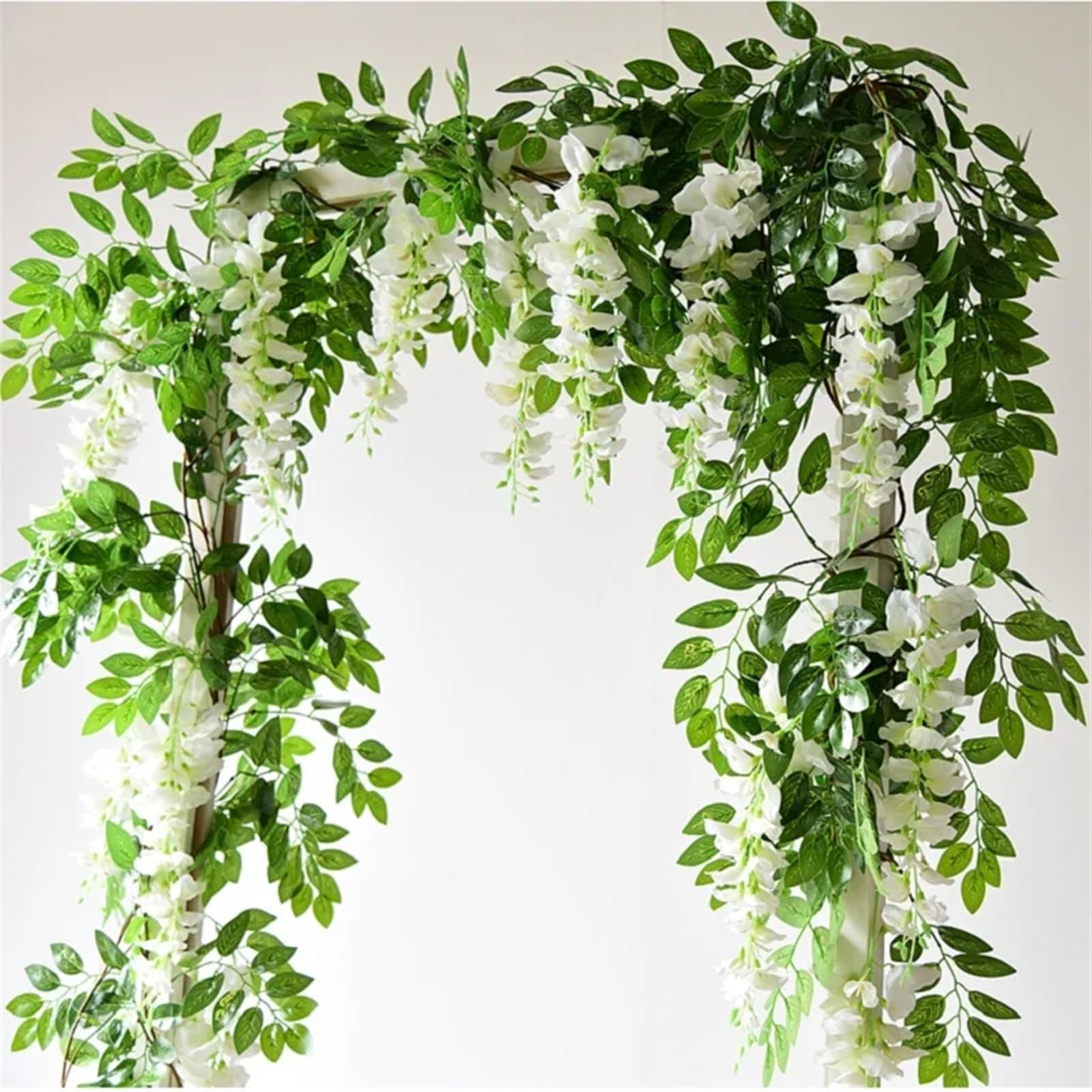 Girlanda rattanowa. 180 cm Dekoracje ogrodowe, łuk ślubny, dekoracje kwiatowe na baby shower(230cm H13)