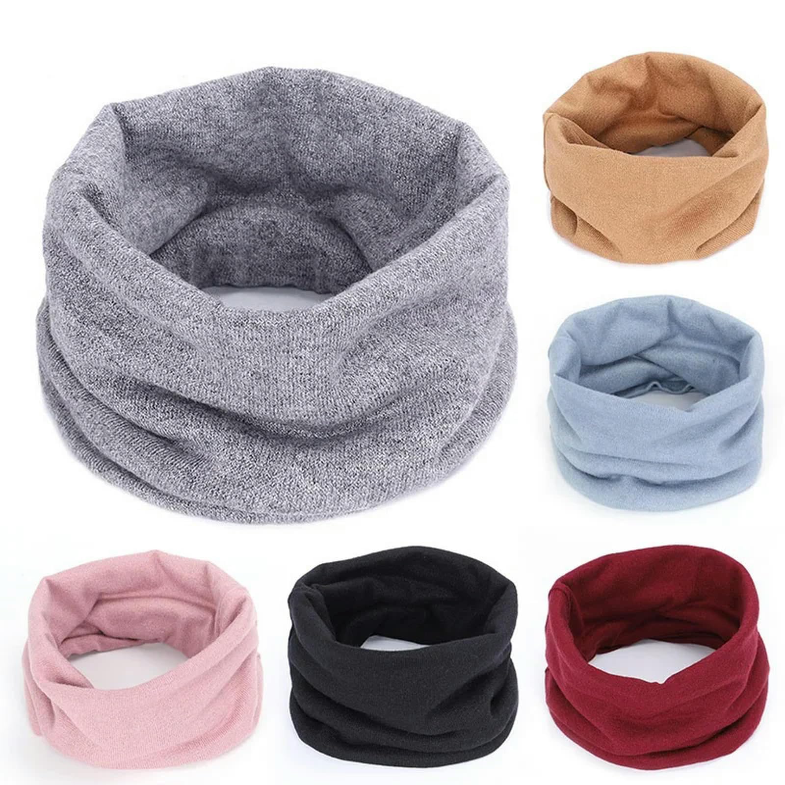MdybF Szalik zimowy szalik dzianinowe szaliki unisex elastyczne tłumiki szydełkowy szalik