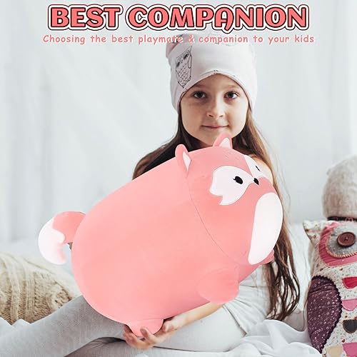 Miniatura 6 de Almohada de peluche de zorro de 20 pulgadas, peluche de zorro naranja, juguete de peluche de zorro, lindo peluche de zorro, decoración de