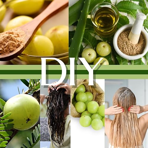 Miniatura 3 de mGanna Amla 100% natural, grosella espinosa india, emblica officinalis en polvo para la piel, el cabello y el cuidado de la salud, 227 GMS  0.5