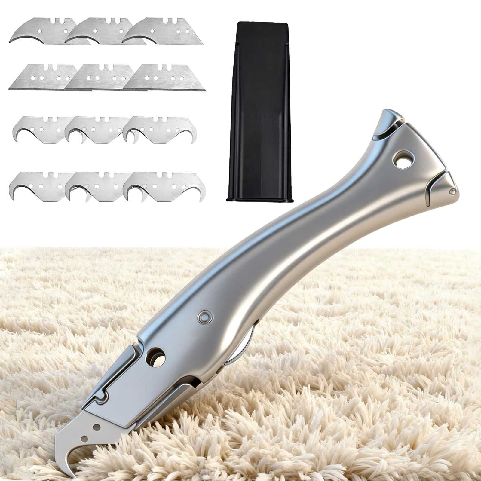 Professional Safety Cutters, Multifunctional Safety Cutter, Trapeze Cutter For Carpets Cut Resistant Cutting PVC Floor Coverings