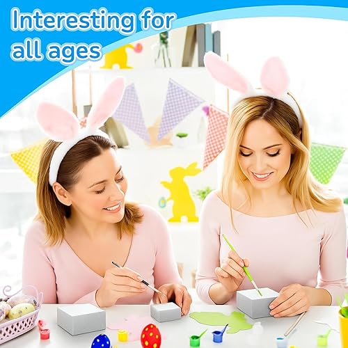 Miniatura 6 de Amylove 48 Pack Craft Foam Blocks 4x4x2 Non Squishy Square White Flower Foam Cubes Sculpting EPS Polystyrene Block for DIY Christmas School Kids