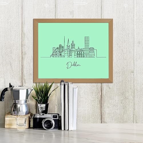 Vista 296 de París Skyline - Decoración de pared para sala de estar, arte de pared en blanco y negro, cuadros de pared de horizonte europeo para sala de estar