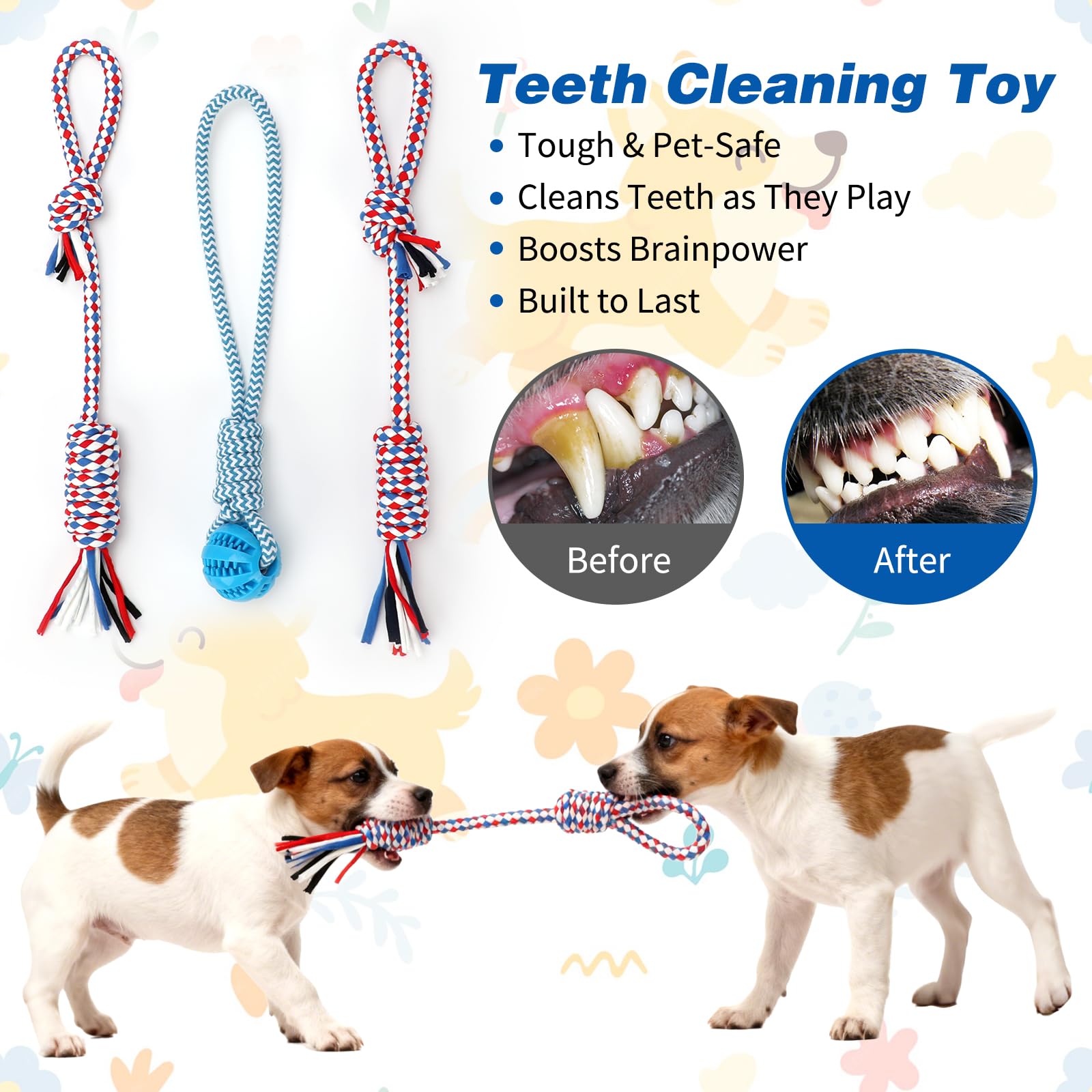 Gimnasio de juego para cachorros con 8 juguetes colgantes, juguetes de gimnasio de selva para perros pequeños con marco de PVC, juguete interactivo para cachorros con correas elásticas para