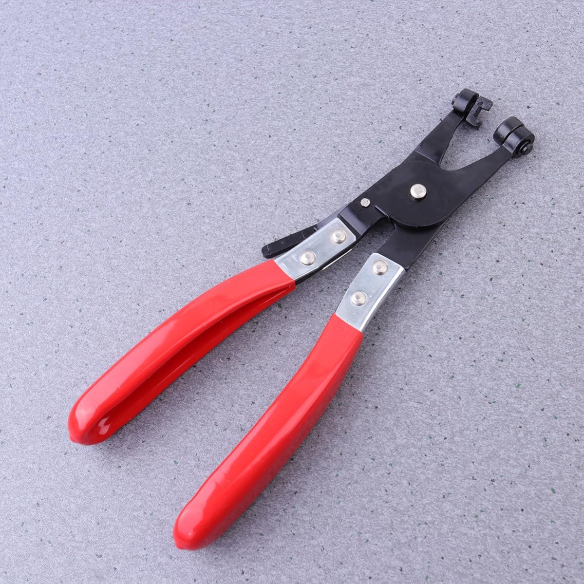 SHOWERORO 2pcs Hose Clamp Pliers for Auto Repair 45 Degree Bent Straight Tube Clamp Pliers Made of Corrosion-resistant Chrome-vanadium Alloy Steel and Stem Seals
