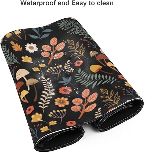 Miniatura 6 de AoHanan Alfombrilla de mouse grande para diferentes flores y plantas, alfombrilla de mouse para teclado extendido, alfombrilla de escritorio con