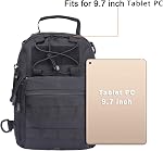 G4Free Tactique EDC Sac à friser, Sac à dos militaire sport pour le corps croisé Sac à main pour la chasse à la randonnée