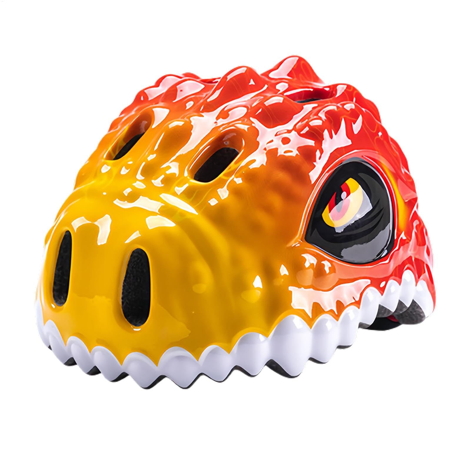 Casco da bici per bambini,Casco da bici per bambini, Casco multisport Dinosaur Casco da bicicletta per ragazzi, Casco da bici per ragazzi Casco da scooter traspirante per scooter Ciclismo
