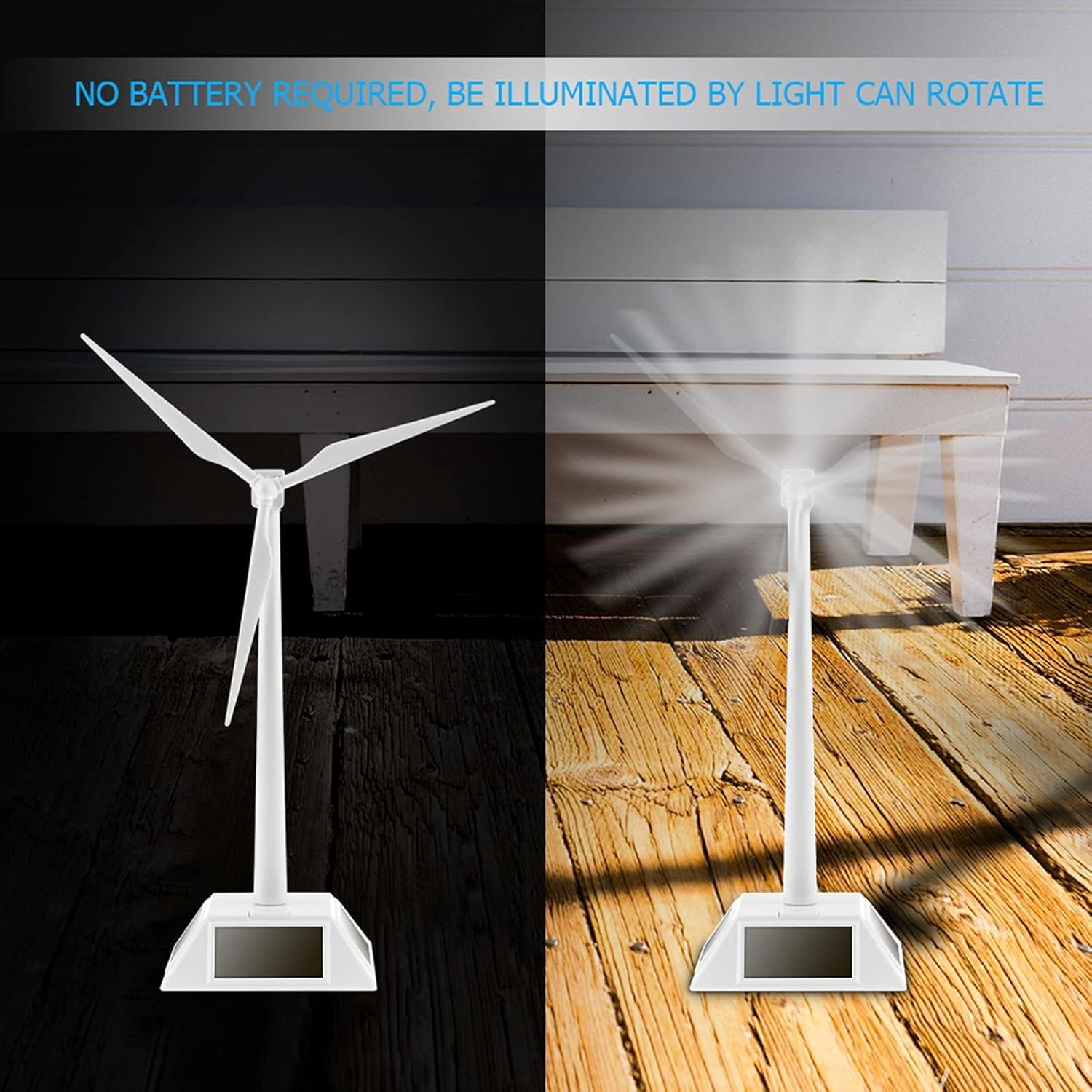Solar Windmühle Spielzeug Intelligente Solar Windmühle Windrad Modell Deasktop Windmühle Kinder Spielzeug Wissenschaft Lehrmittel Home Dekoration