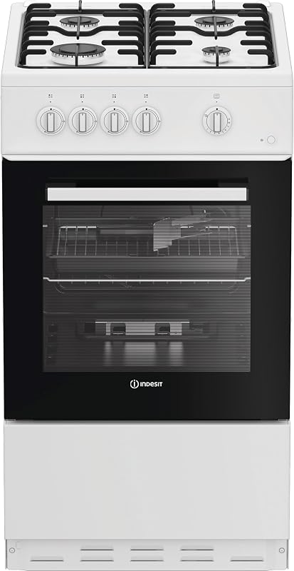 Indesit I5G1KMW 50cm wide Single Oven Gas Cooker - White - A/A Rated