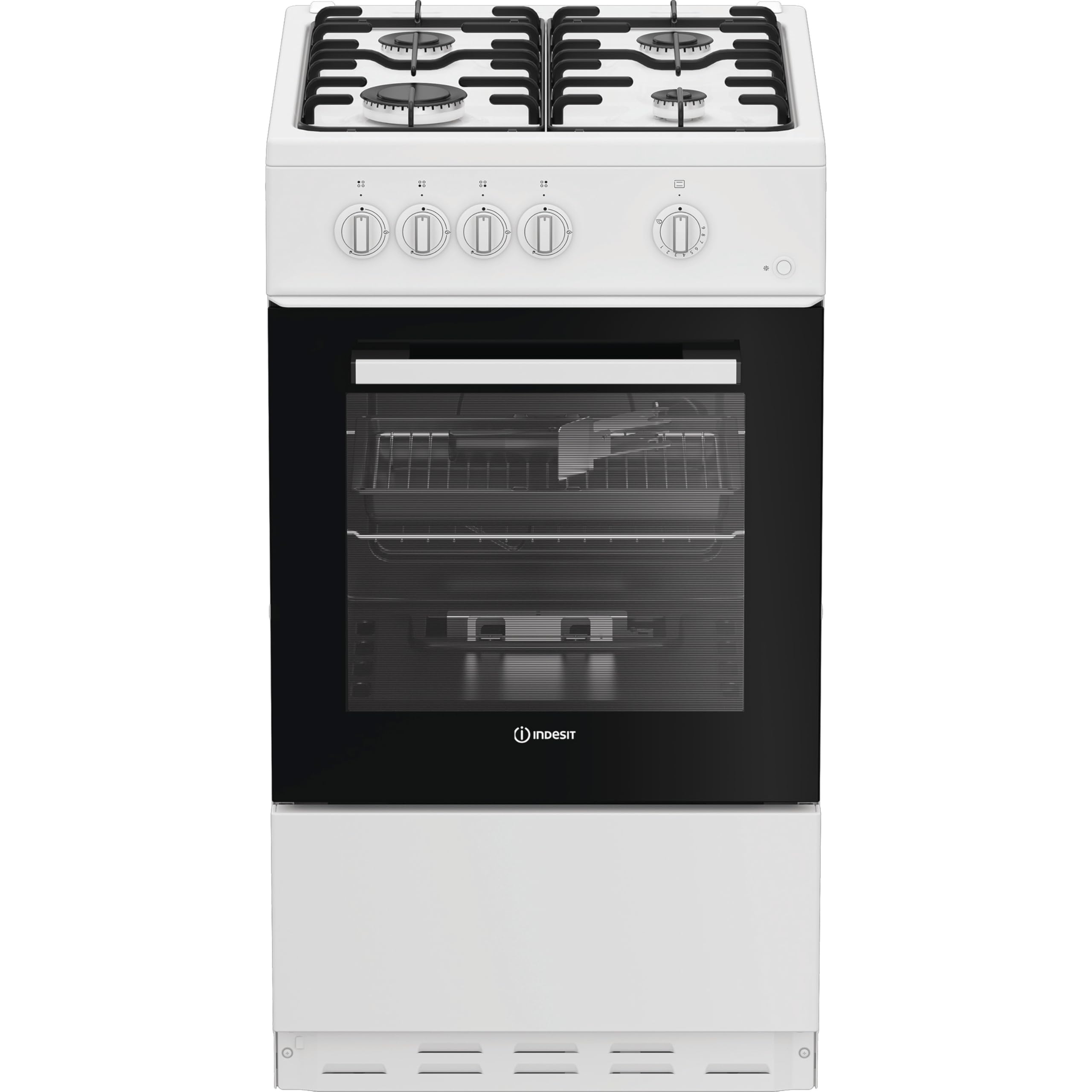 Indesit I5G1KMW 50cm wide Single Oven Gas Cooker - White - A/A Rated