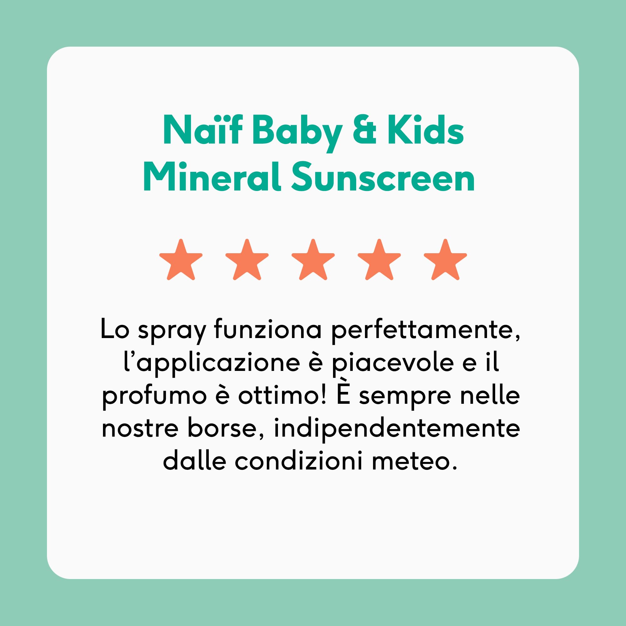Naïf- Spray solare minerale- per neonati e bambini- 0% profumo- SPF 50- senza octocrilene- Protezione UVA e UVB- Resistente all'acqua- Dermatologicamente testato- Senza microplastiche- 100 ml