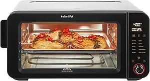 Instant Pot 6-Slice InstantHeat 10-in-1 Air Fryer Toaster Oven, Air Fry, Roast, Bake, Sear Crisp, Toast, Bagel, Broil, Dehydrate, Reheat, and Make Pizza
