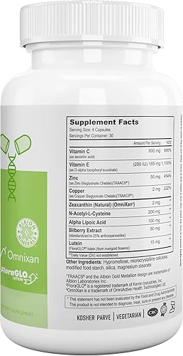 Miniatura 2 de Nutri Supreme Research Ultra Eye Care con luteína para la salud y el bienestar ocular, 120 cápsulas vegetarianas, Kosher