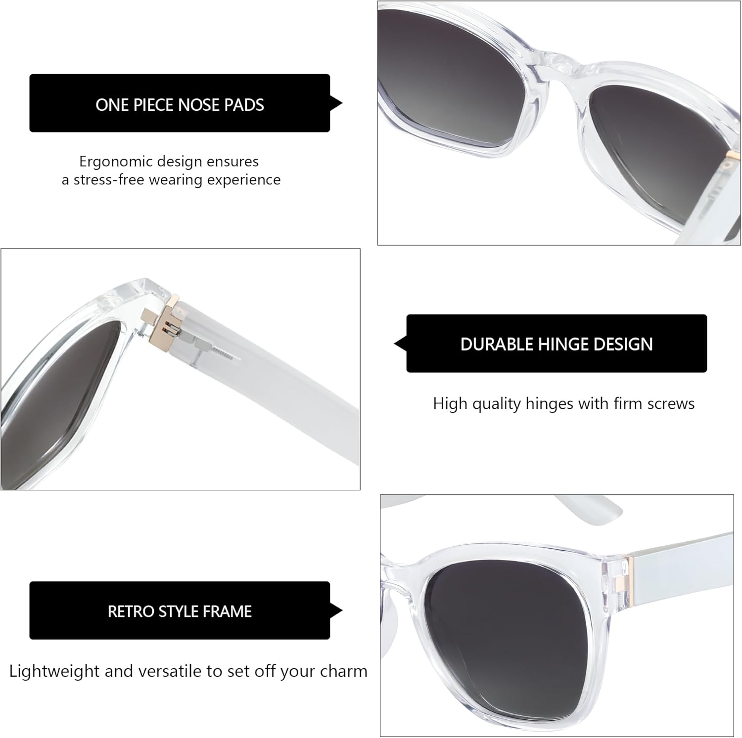 ZENOTTIC Cateye Polarized Sunglasses for Women - Oversized Sun Glasses UV400 Protection Retro Shades Designer Style - Image 5