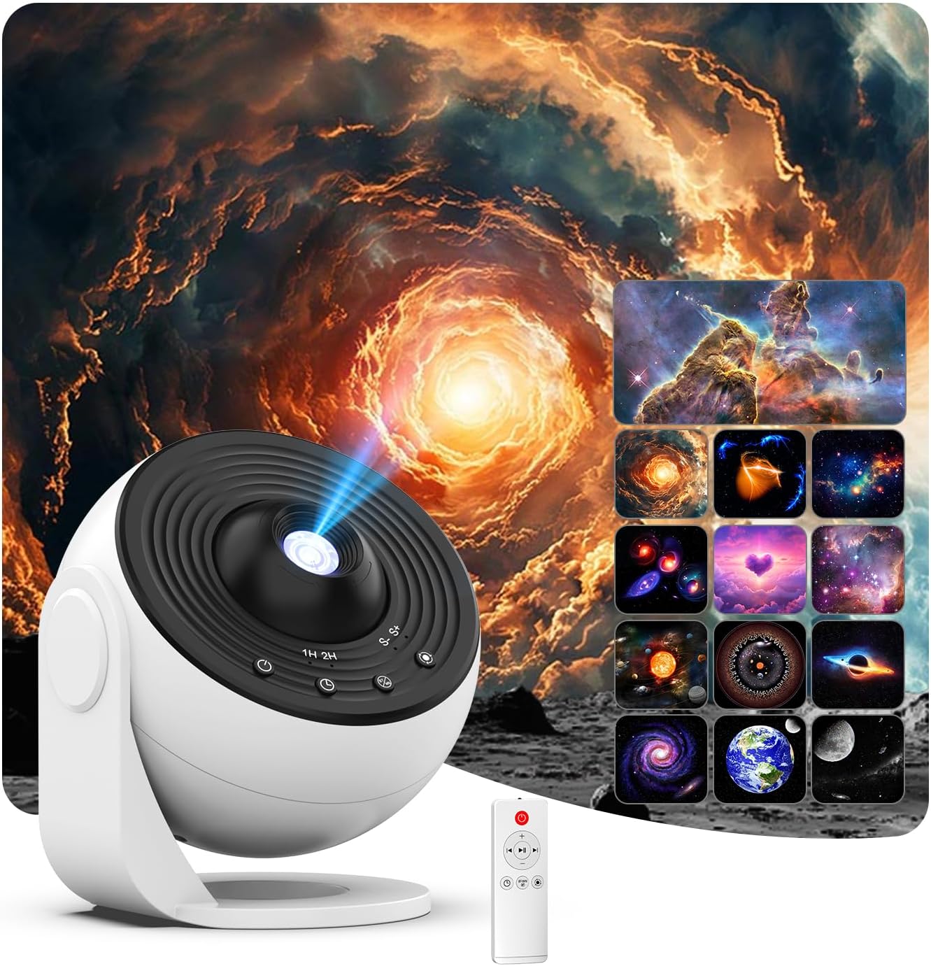 Star Projector,Syslux Galaxy Projector Planetarium Projector,for Bedroom Ultra Clear Galaxy Night Light with 4K Replaceable 13 Galaxy Discs 360 Degree Rotation Real Sky Light (PRO Bluetooth Version)