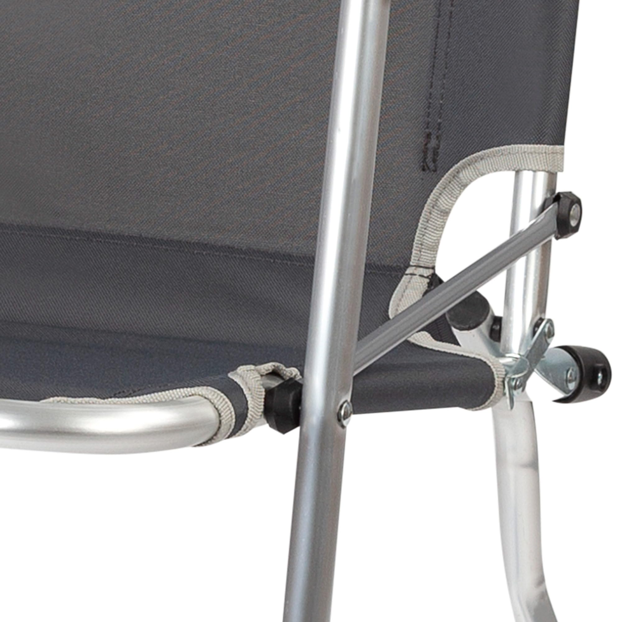 AKTIVE 52884 - Sedia da campeggio pieghevole ultraleggera | Seggiolone 45x50x90 cm | Include blocchi antiribaltamento | Alta stabilità - Peso massimo 110 kg