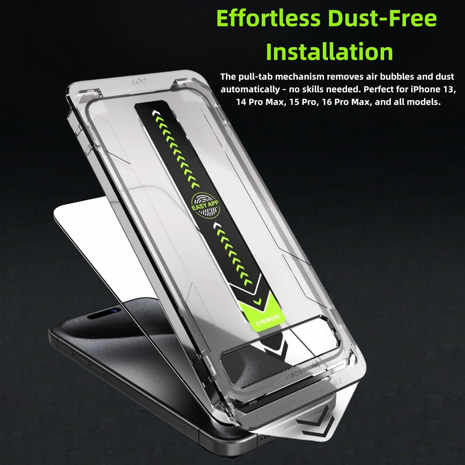 2 Pack tempered glass screen protector for iphone 13/13pro/14/16e， Tempered Glass Screen Protector，Protector de Pantalla, 9H Hardness, Bubble-Free, Easy Install Kit(iphone 13/13pro/14/16e)